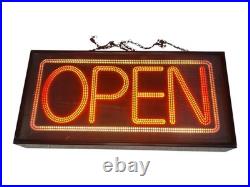 Vintage LED Style Neon Open Thank You Double Sided Business Bar Restaurant Sign