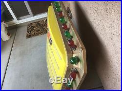 Vintage LIGHTED BULB LIT FLASHING MARQUEE sign BULBED NEON MOTEL HOTEL CUSTOMIZE