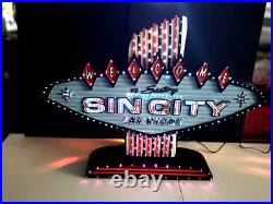 Vintage Las Vegas Neon Sign Welcome to Sultry SIN CITY Las Vegas Vintage Las Vegas Neon Sign Welcome to Sultry SIN CITY Las Vegas