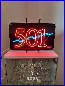 Vintage Levis 501 Neon Light Sign Original