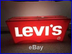 Vintage Levis Neon Advertising Store Sign 80s very rare From Japan