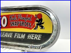 Vintage Lighted Elko Advertising Sign Film Photography Antique Neon