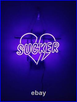 Vintage Love Sucker Neon Sign Light Living Room Wall Hanging Handcraft 20x16 Vintage Love Sucker Neon Sign Light Living Room Wall Hanging Handcraft 20x16