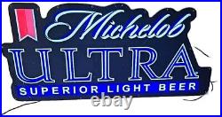 Vintage MICHELOB ULTRA OPTI Neon 14 x 30 Lighted Beer Sign #1055421
