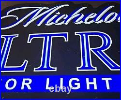 Vintage MICHELOB ULTRA OPTI Neon 14 x 30 Lighted Beer Sign #1055421