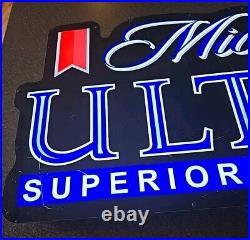 Vintage MICHELOB ULTRA OPTI Neon 14 x 30 Lighted Beer Sign #1055421