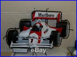 Vintage Marlboro SIGN IndyCar Neon Light RARE Philip Morris PENSKE Indy Racing
