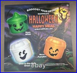 Vintage McDonald's Halloween Neon Pail Happy Meal Translite Advertising Sign 22 Vintage McDonald's Halloween Neon Pail Happy Meal Translite Advertising Sign 22