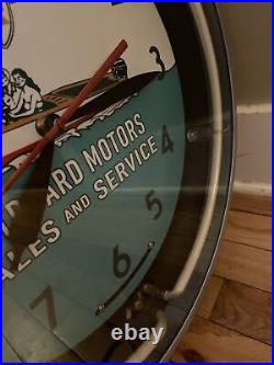 Vintage Mercury Outboard Motors Dealers Ship Neon Clock