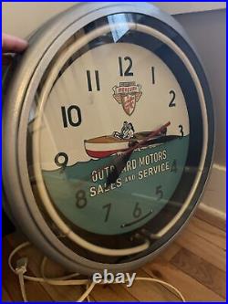 Vintage Mercury Outboard Motors Dealers Ship Neon Clock