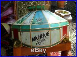 Vintage Michelob Bar Pub Light Sign Game Room Beer Light Advertisement Busch