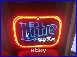 Vintage Miller Beer (Lite)Neon Sign, Circa 1980's