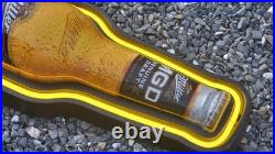 Vintage Miller Genuine Draft Beer Bottle Neon Light Bar Sign Advertising 35 Vintage Miller Genuine Draft Beer Bottle Neon Light Bar Sign Advertising 35