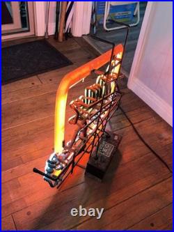 Vintage Miller Genuine Draft Beer Real Tube Neon Sign Display Light Vintage Miller Genuine Draft Beer Real Tube Neon Sign Display Light