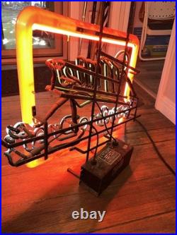 Vintage Miller Genuine Draft Beer Real Tube Neon Sign Display Light Vintage Miller Genuine Draft Beer Real Tube Neon Sign Display Light