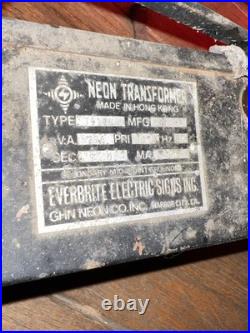 Vintage Miller Genuine Draft Beer Real Tube Neon Sign Display Light Vintage Miller Genuine Draft Beer Real Tube Neon Sign Display Light