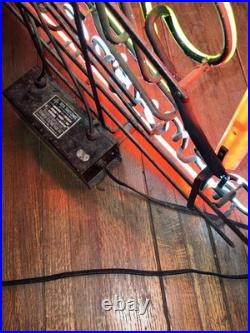 Vintage Miller Genuine Draft Beer Real Tube Neon Sign Display Light Vintage Miller Genuine Draft Beer Real Tube Neon Sign Display Light