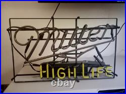 Vintage Miller High Life Neon Bar Light