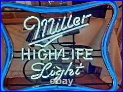 Vintage Miller High Life Neon Light Up Sign
