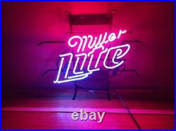 Vintage Miller Light Beer Neon Beer Sign 2 Color Red/Blue Works No Issues