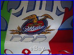 Vintage Miller Lite Beer Cerveza Neon Tejano Accordion Light Advertising Sign
