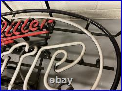 Vintage Miller Lite Beer Tavern Bar Neon Sign 20 X 19 X 5 For Repair Or Parts