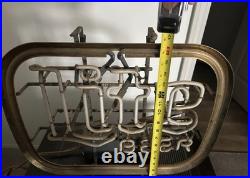 Vintage Miller Lite Beer Tavern Neon Sign Works, Franceformer, Chains