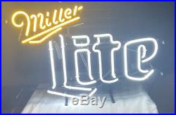 Vintage Miller Lite Neon Light Beer Sign Rare FREE SHIPPING