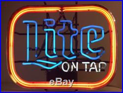 Vintage Miller Lite On Tap Neon Sign