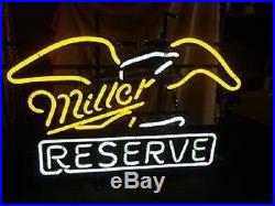 Vintage Miller Reserve Beer Pub Neon Light Sign Q229S 17x14 Ship From USA