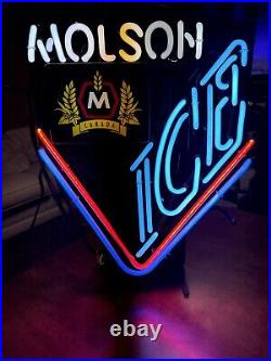 Vintage Molson Ice Canadian Neon Beer Sign
