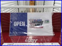 Vintage Moog Nascar Sign & Wagner Thermo Quiet 23×12 Double-Sided Light Up Sign