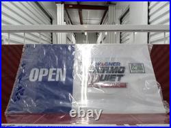Vintage Moog Nascar Sign & Wagner Thermo Quiet 23×12 Double-Sided Light Up Sign