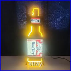 Vintage Neon Budweiser Sign Rare Bud Dry Tested 20 By 7