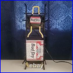 Vintage Neon Budweiser Sign Rare Bud Dry Tested 20 By 7