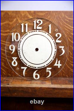 Vintage Neon Clock Sign Glass Face Original paint Antique Parts