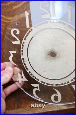 Vintage Neon Clock Sign Glass Face Original paint Antique Parts