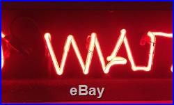 Vintage Neon In Metal Case NO WAITING, New Cord N Transformer Was Outside Sign