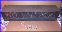 Vintage Neon In Metal Case NO WAITING, New Cord N Transformer Was Outside Sign