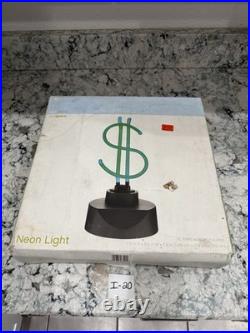 Vintage Neon Light Money Sign Size 11.5H x 5.5W x 5.5D UL Adapter Included