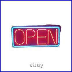 Vintage Neon OPEN Sign Window Lg Business Real Neon Electric 36x17 FALLON 1999