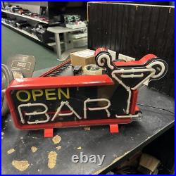 Vintage Neon Open Bar Sign Model LNL-001B