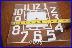 Vintage Neon Sign Clock Glass Face Art Deco Original paint Antique Parts