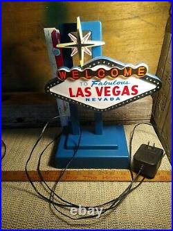 Vintage Neon Welcome To Fabulous Las Vegas Nevada Miniature Sign Vintage Neon Welcome To Fabulous Las Vegas Nevada Miniature Sign