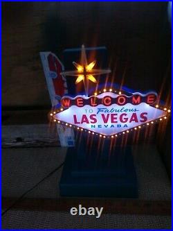 Vintage Neon Welcome To Fabulous Las Vegas Nevada Miniature Sign Vintage Neon Welcome To Fabulous Las Vegas Nevada Miniature Sign