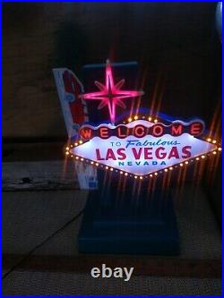 Vintage Neon Welcome To Fabulous Las Vegas Nevada Miniature Sign Vintage Neon Welcome To Fabulous Las Vegas Nevada Miniature Sign