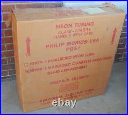 Vintage New-Open-Box 10980-1 MARLBORO CIGARETTE Neon Sign Glass Replacment