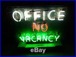 Vintage Office Neon 1940 to 1955 Motel sign