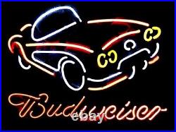 Vintage Old Car Auto Open Beer Logo 20x16 Neon Sign Light Lamp With Dimmer