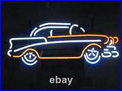 Vintage Old Car Garage 24x20 Neon Sign Lamp Light Visual Nightlight Display